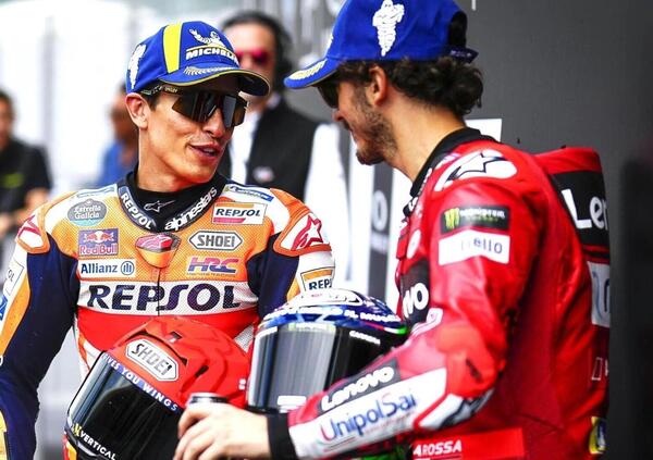 Pecco Bagnaia: &ldquo;In Ducati con Marc Marquez? Non ho voglia di pensarci&rdquo;. E su Valentino Rossi e l&rsquo;incidente di Barcellona: &ldquo;Meglio non dire nulla&hellip;&rdquo;