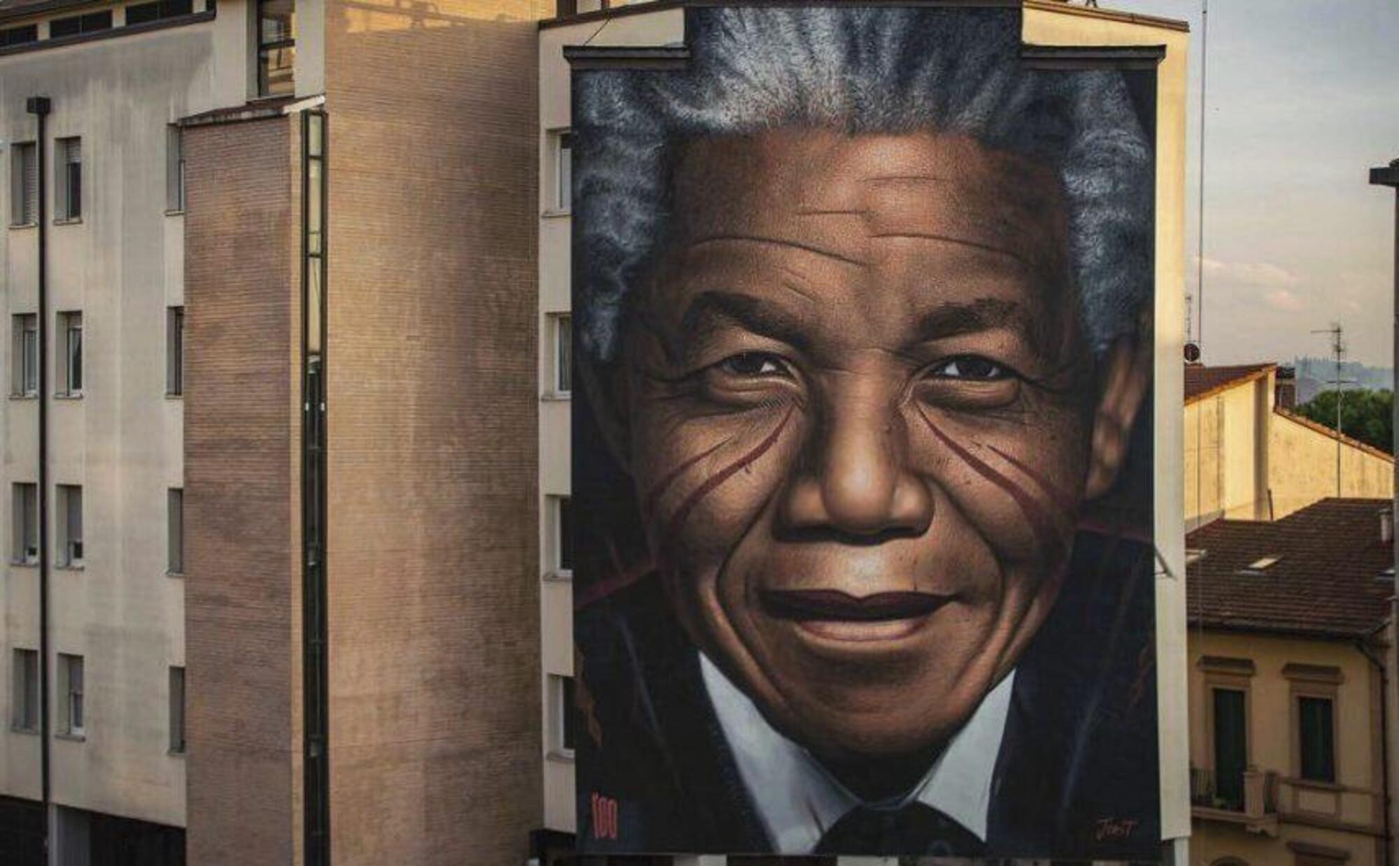 Il ritratto di Nelson Mandela di Jorit