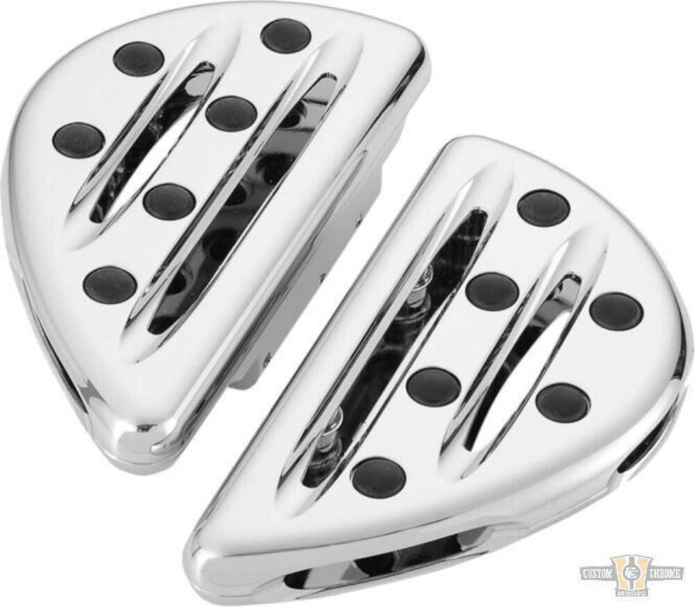 Pedane Ness Deep Cut passeggero cromate Per Tourin Arlen Ness