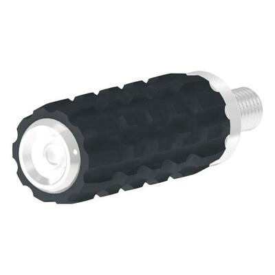 Pedalino cambio RSD Traction gomma nera, cromato R 