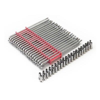 Raggi 19" Lisci cromati set 40 raggi + nipples (lu 