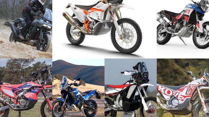 Sette moto per correre - e forse vincere - i Rally-Raid