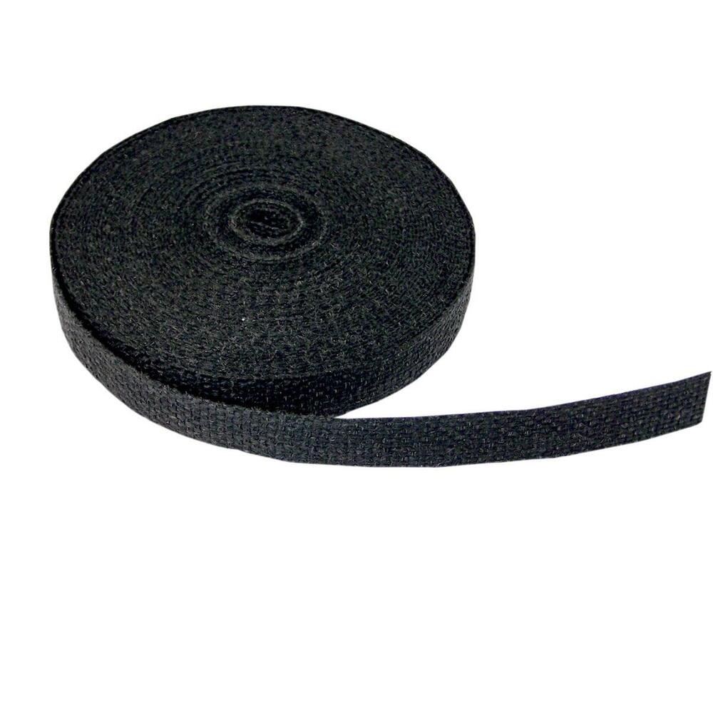 Benda paracalore nera per scarichi larga 2,5 cm lu 