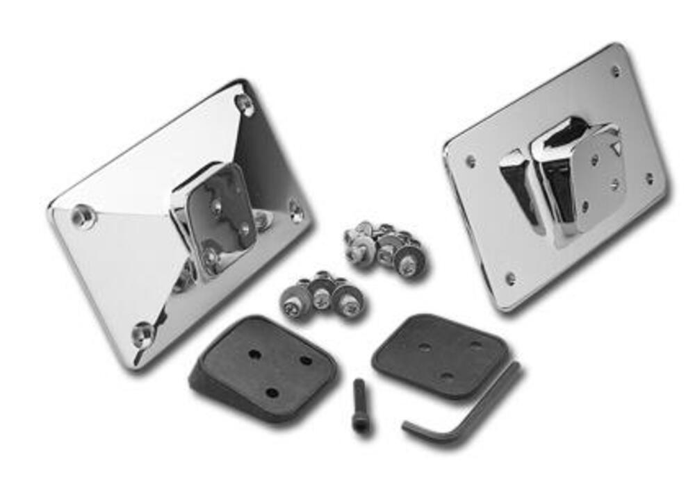 Portatarga USA inclinato cromato universale per ta 