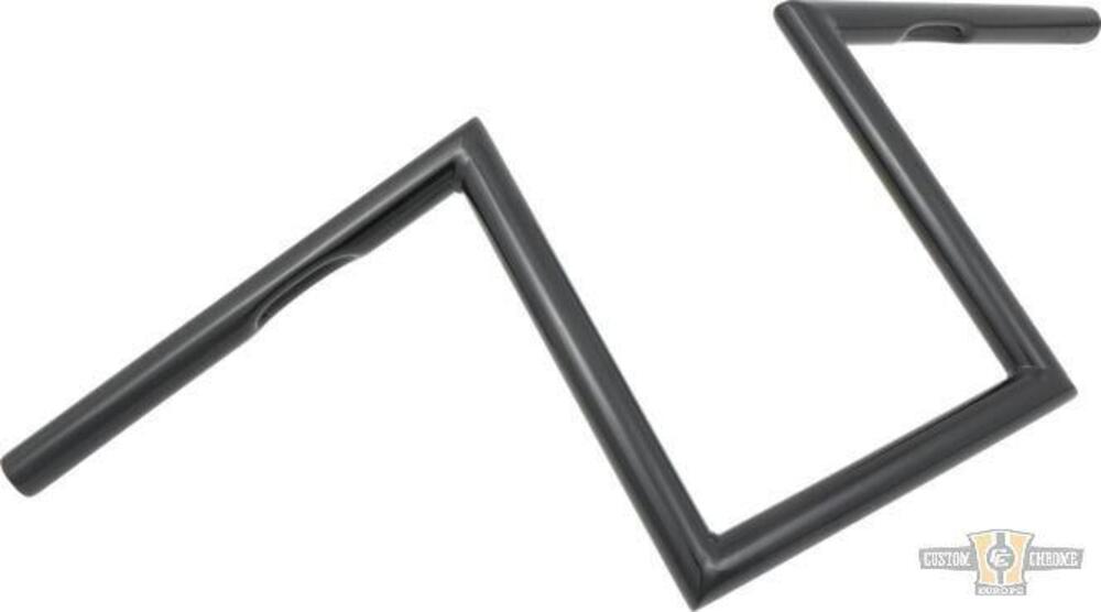 Manubrio Z Bar 1", alto 10", Largo 72cm nero, con Jammer