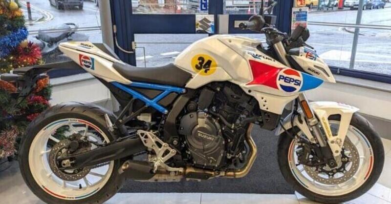 Suzuki GSX-8S con i colori di Kevin Schwantz, il pilota leggendario che fa sognare