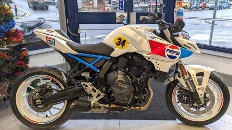 Suzuki GSX-8S con i colori di Kevin Schwantz, il pilota leggendario che fa sognare