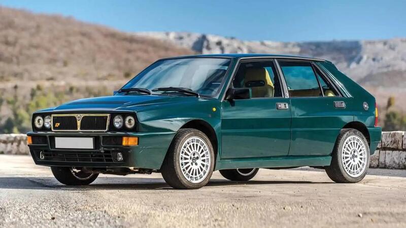 Una Lancia Delta Integrale Verde York