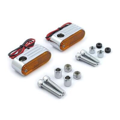 frecce a lampadina Lango cromate lente arancio non 