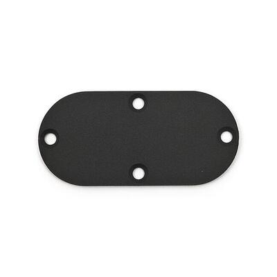 Coperchio ispezione nero grinzato per Softail dal 
