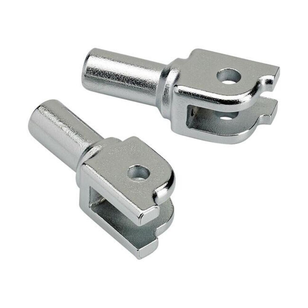 Adattatori cromati per pedaline guidatore Biltwell