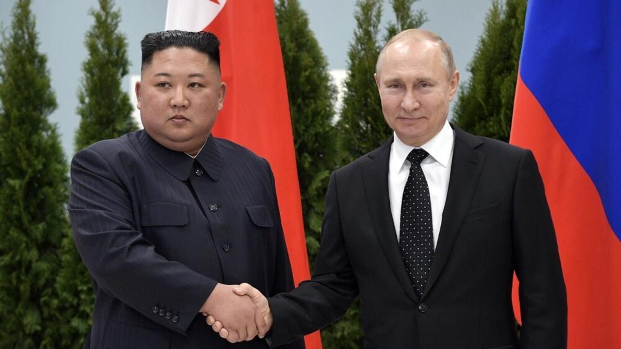 Kim Jong Un insieme a Vladimir Putin