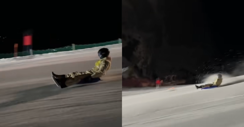 [VIDEO] Astinenza da Formula 1? Charles Leclerc si d&agrave; allo slittino: il video del pilota Ferrari ad alta velocit&agrave; 