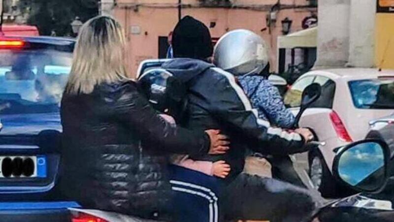 In 4 in scooter: ancora un brutto esempio da non seguire