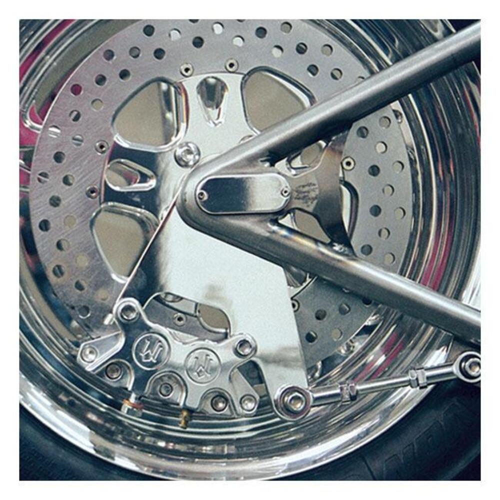 Pinza freno PM 4 pistoni post. con supporto custom Performance Machine