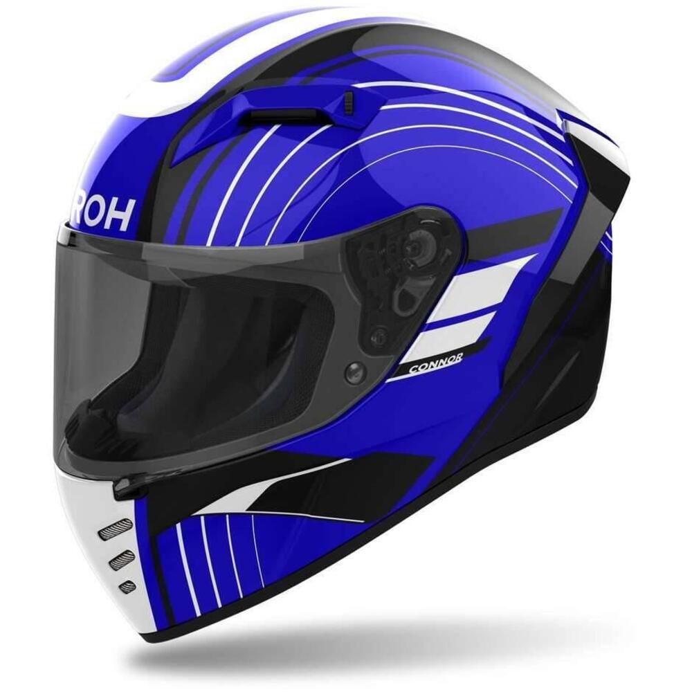 CASCO INTEGRALE AIROH ACHIEVE BLUE GLOSS - AIRCNA1