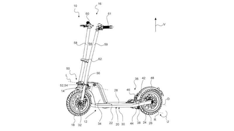 Brevetto BMW: monopattino o &ldquo;stand up&rdquo; scooter pieghevole?