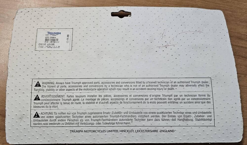 Leve Originali Triumph Thunderbird (2009 - 2020) (2)