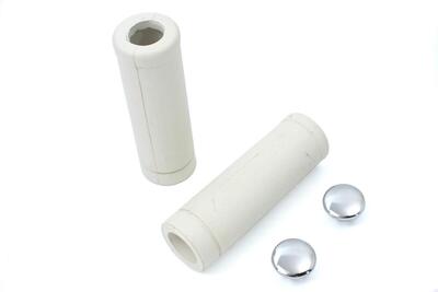 Manopole Bianche con tappi cromati per accelerator 