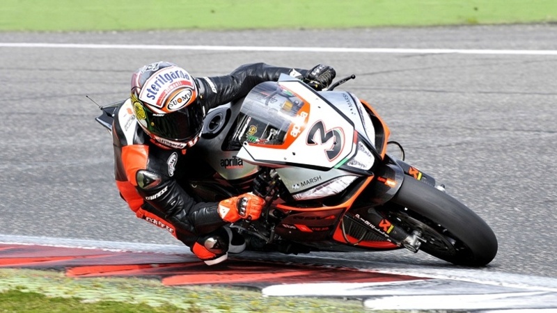 Biaggi conclude i test Aprilia a Vallelunga