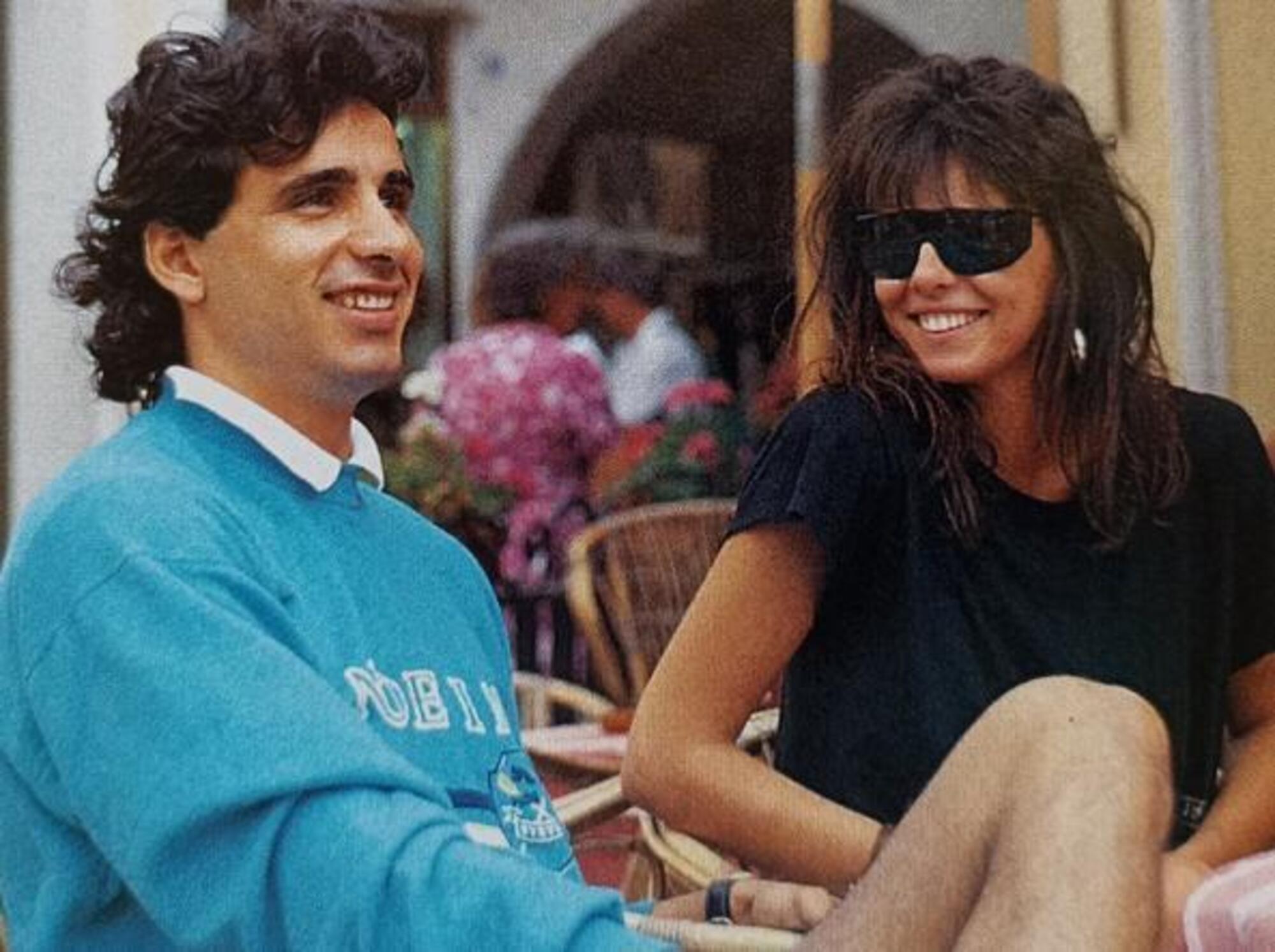 Paola Perego e Andrea Carnevale negli anni Ottanta