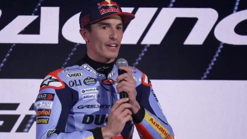 Le prime parole di Marc Marquez alla presentazione di Gresini ma (sorpresa!) la livrea della sua Ducati ha poche novit&agrave; [VIDEO e GALLERY]