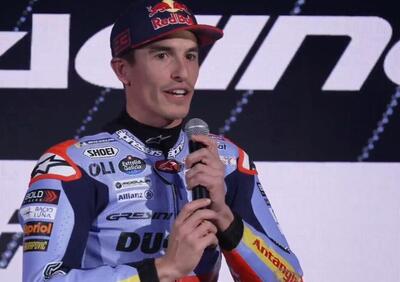 Le prime parole di Marc Marquez alla presentazione di Gresini ma (sorpresa!) la livrea della sua Ducati ha poche novità [VIDEO e GALLERY]