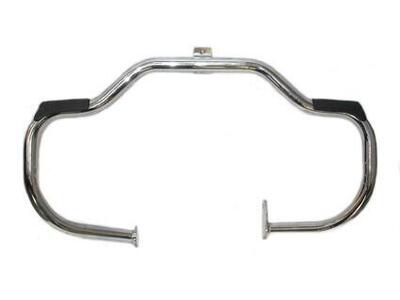 Paramotore anteriore cromato con poggiapiedi per S 