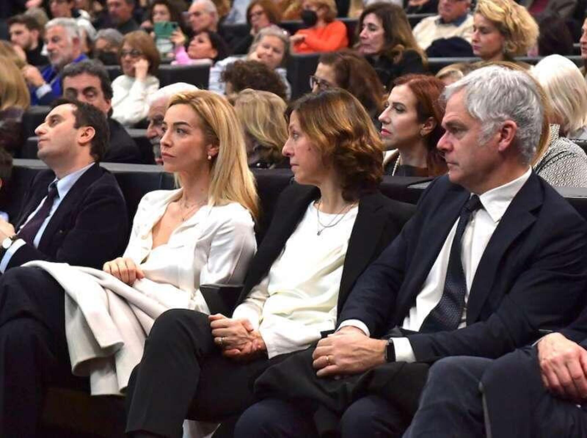 David Parenzo, Silvia Salis, Claudia Mazzola, e Alessandro Di Majo (foto Di Bacco)