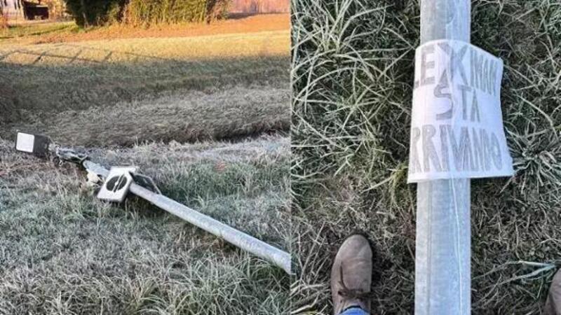 Fleximan di nuovo in azione vicino  Padova, e lascia la firma