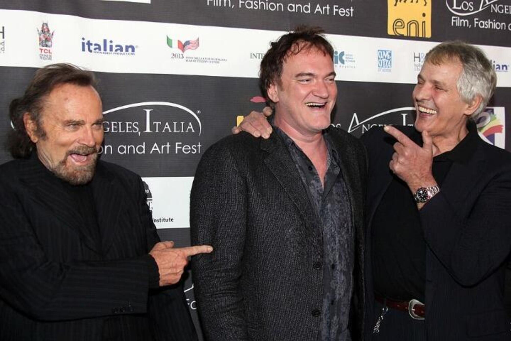 Franco Nero, Quentin Tarantino e Giuliano Gemma
