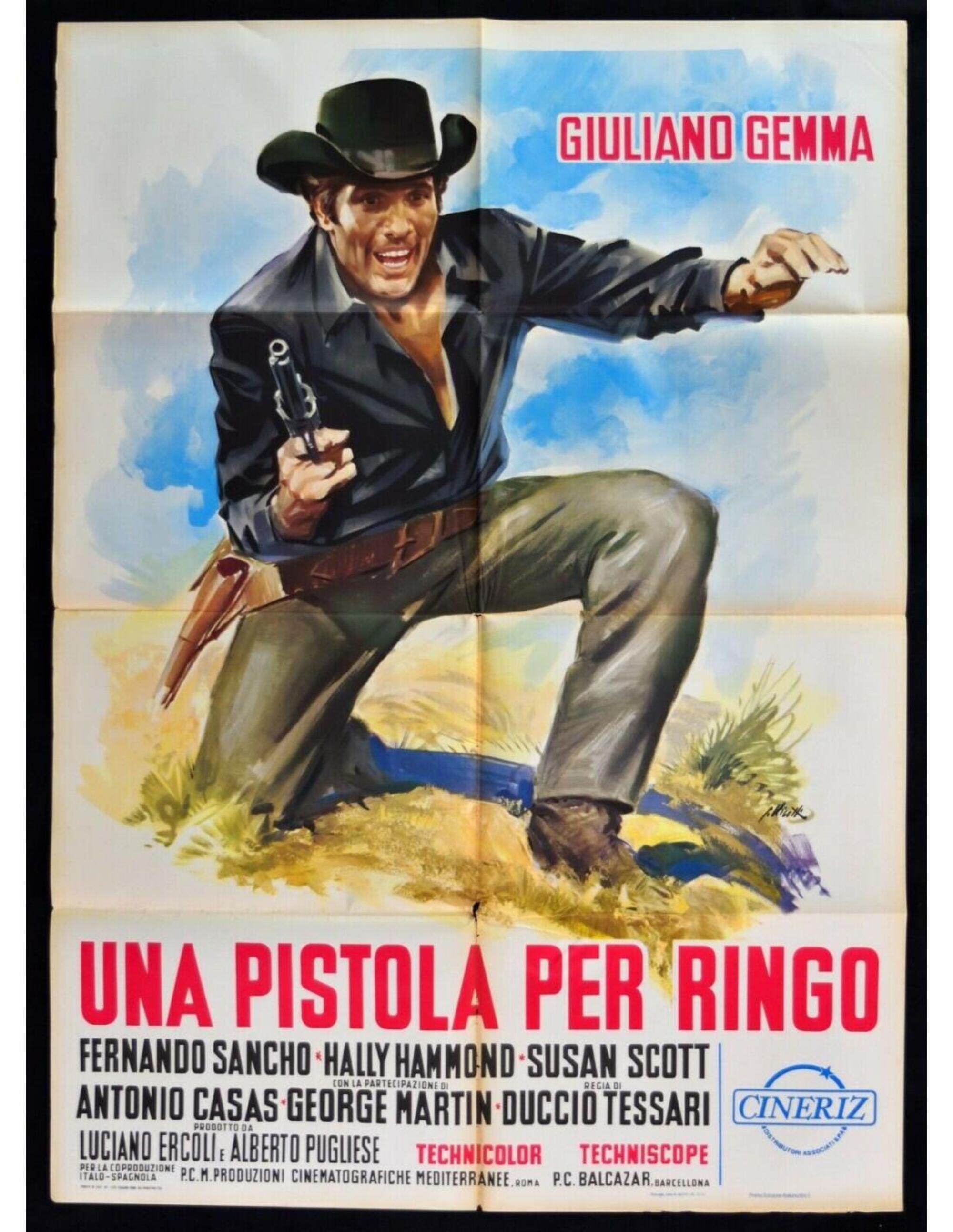 La locandina del film Una pistola per Ringo con Giuliano Gemma 