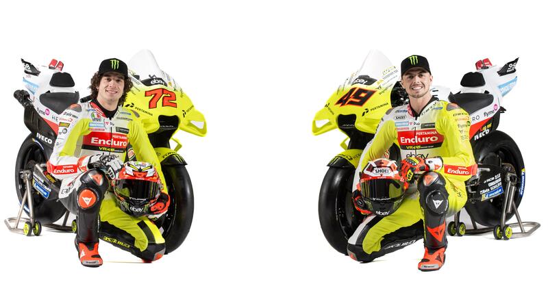 MotoGP 2024, presentato il VR46 Racing Team: le Ducati di Bezzecchi e Di Giannantonio [GALLERY]