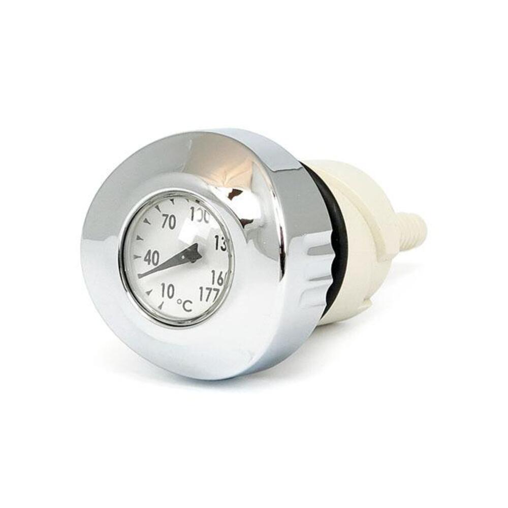 Tappo serbatoio olio cromato con manometro tempera Drag Specialties