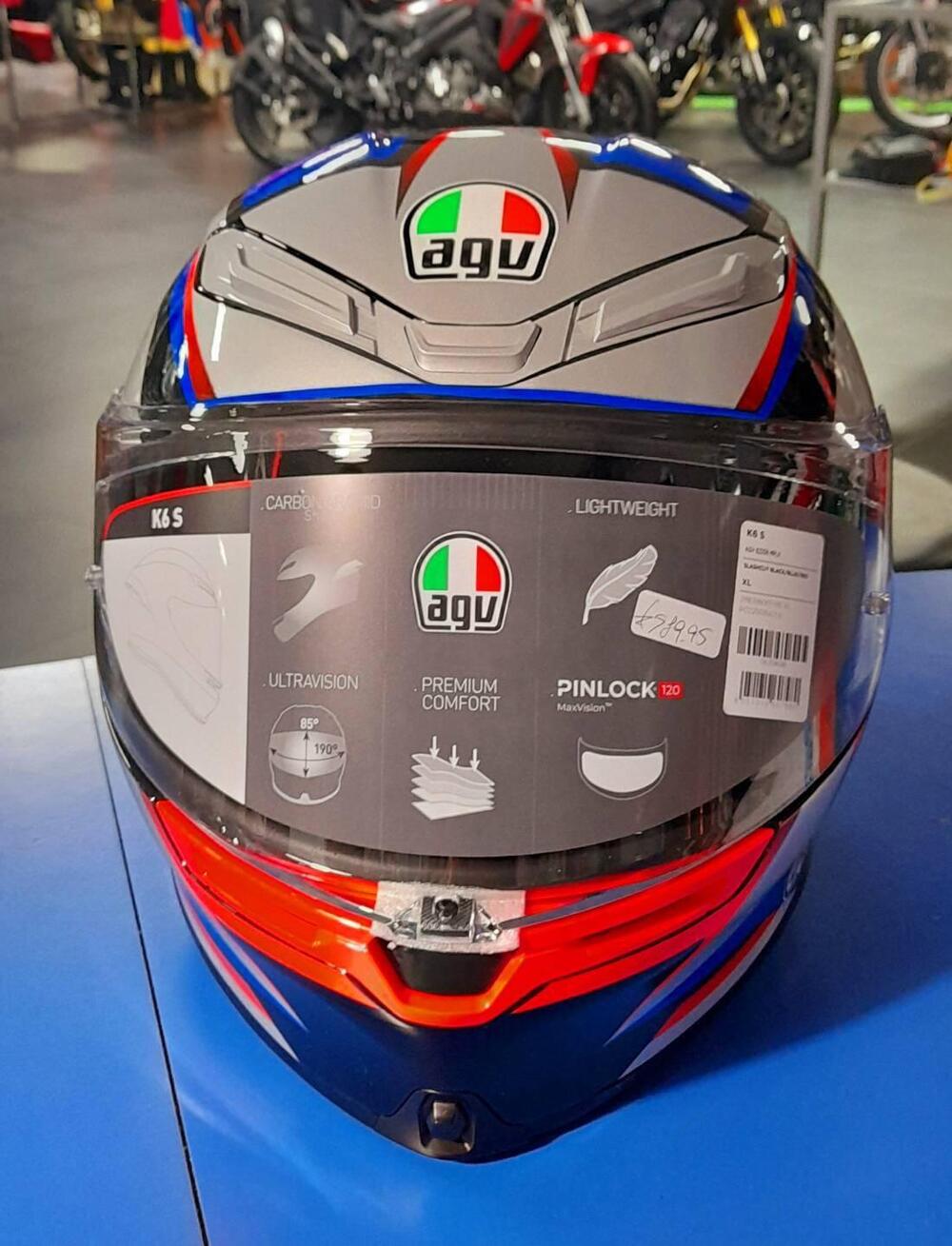 K6 S E2206 - SLASHCUT BLACK/BLUE/RED Agv (2)