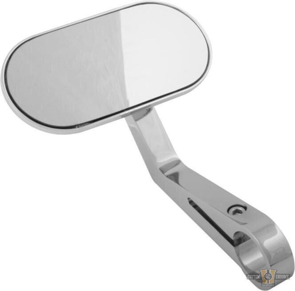 Specchietto cromato con attacco manubrio Custom Ch 