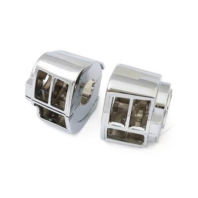 Alloggiamento interruttori cromati per Softail dal 