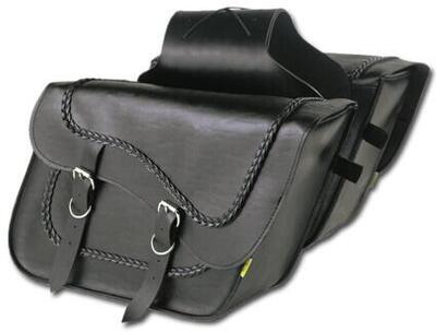 Borse inclinate Fleetside in pelle sintetica nere 