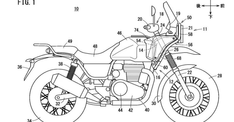 Brevetto Honda: una Adventure 350 in progettazione?