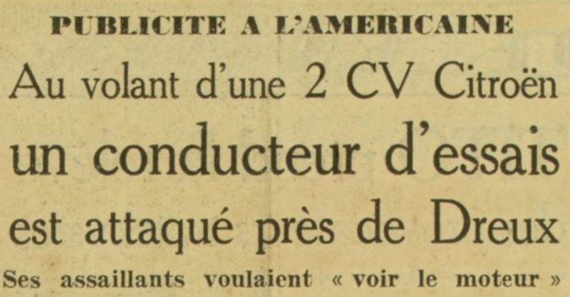 Il ritaglio de L&#039;Humanit&eacute; del 1949 che riporta la notizia