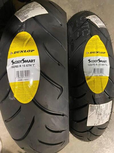 TRENO GOMME T MAX 160/60 17 120/70 15 DUNLOP SCOOT