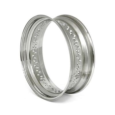 Cerchione 16x4.00 - 80 fori - inox lucido TTS 