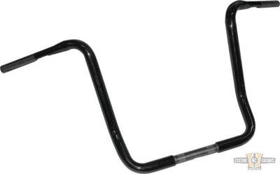 Manubrio Ape Hanger 1-1/4" alto 16" FLHT nero Fat 