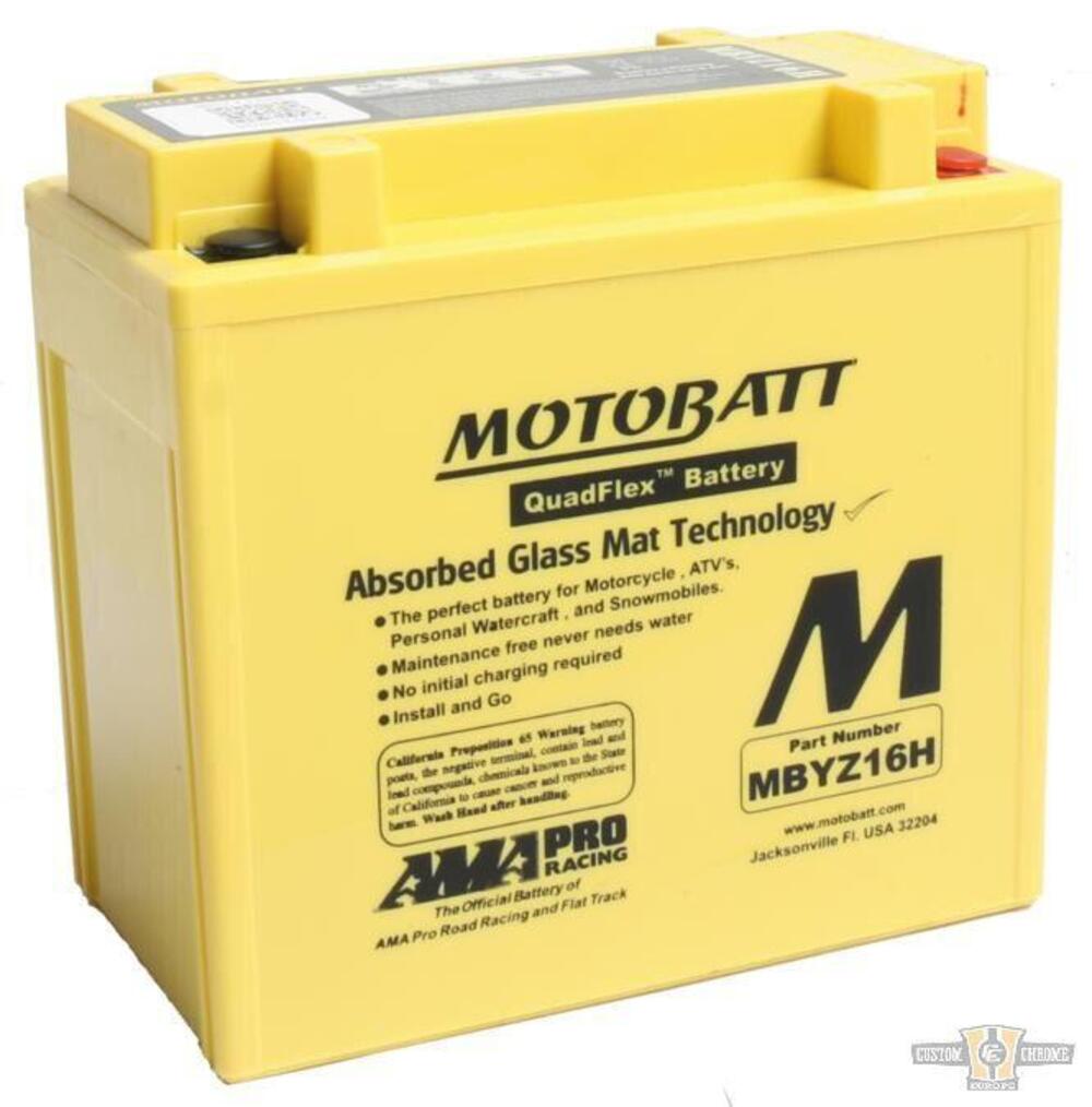 Batteria MOTOBATT gialla Per Sportster dal 2004 al