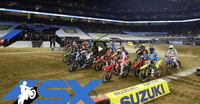 Supercross, impazza lo show a Detroit, highlights 250 e 450 [VIDEO]