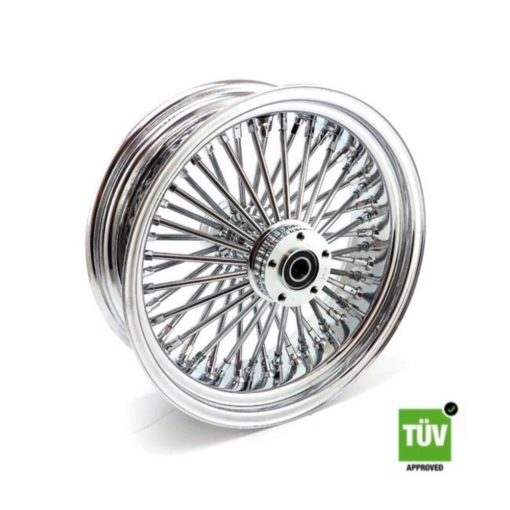 Ruota posteriore cromata Big Spoke 48 raggi 16”x 5 