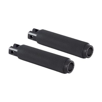 Pedaline guidatore Rough Crafts nere per Softail d