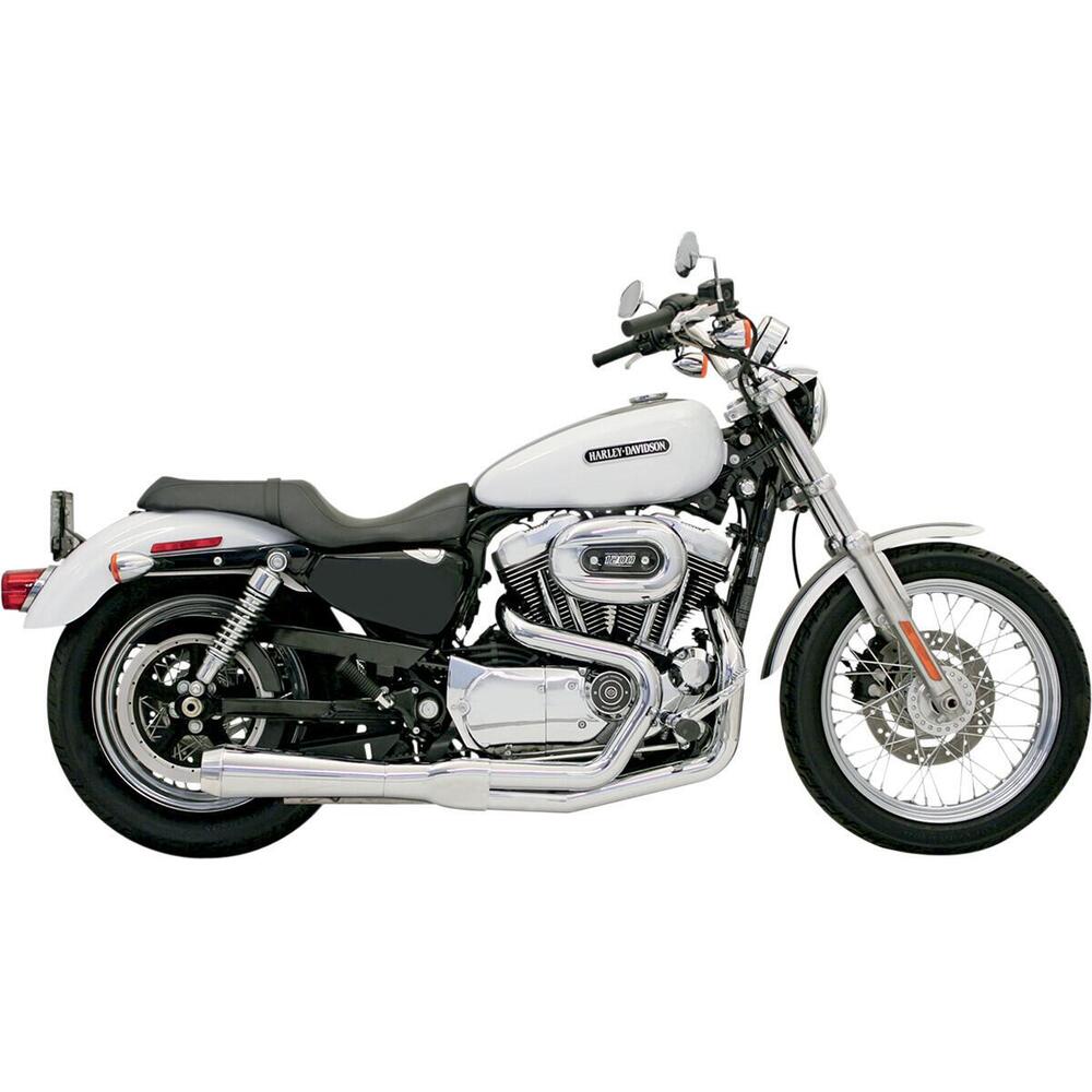 Scarico Bassani 2 in 1 Road Rage per Sportster dal 