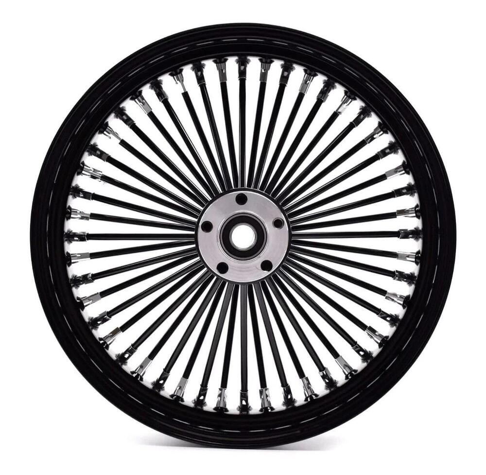 Ruota anteriore nera King Spoke 48 raggi 18'' x 3 
