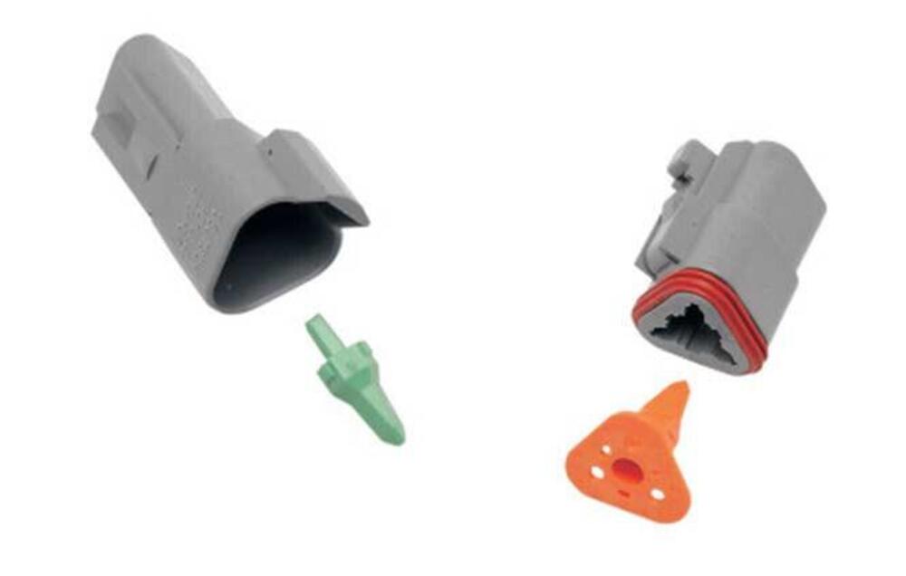 Spinotto femmina a 3 fili - grigio - DT Series Cus 